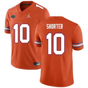 Men #10 Justin Shorter Florida Gators College Football Jerseys Orange 526018-716