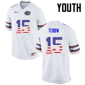 Florida Gators #15 Tim Tebow College Football Jersey White Logo
